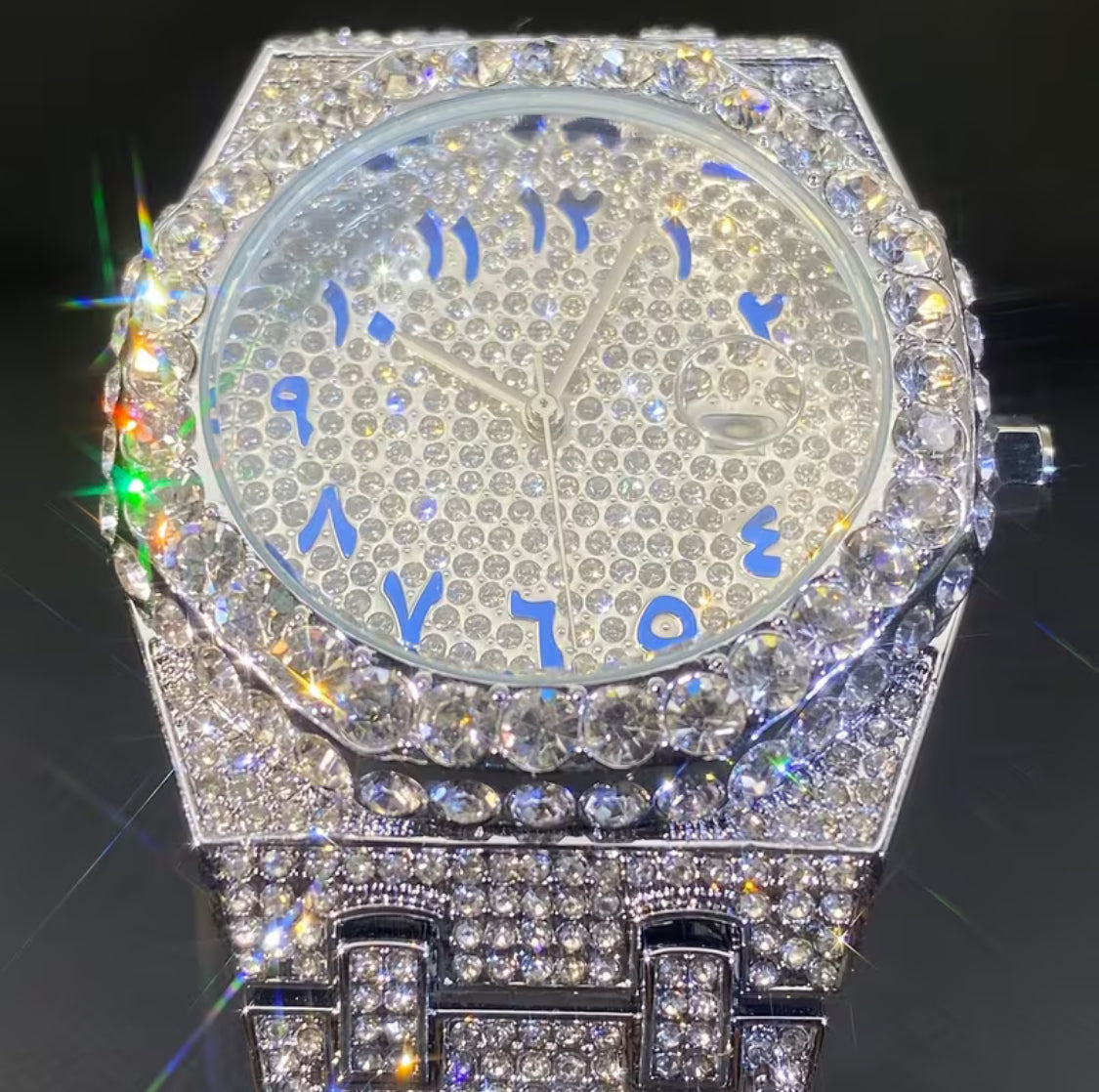 Mosae Watch – Arabic Numerals | Silver