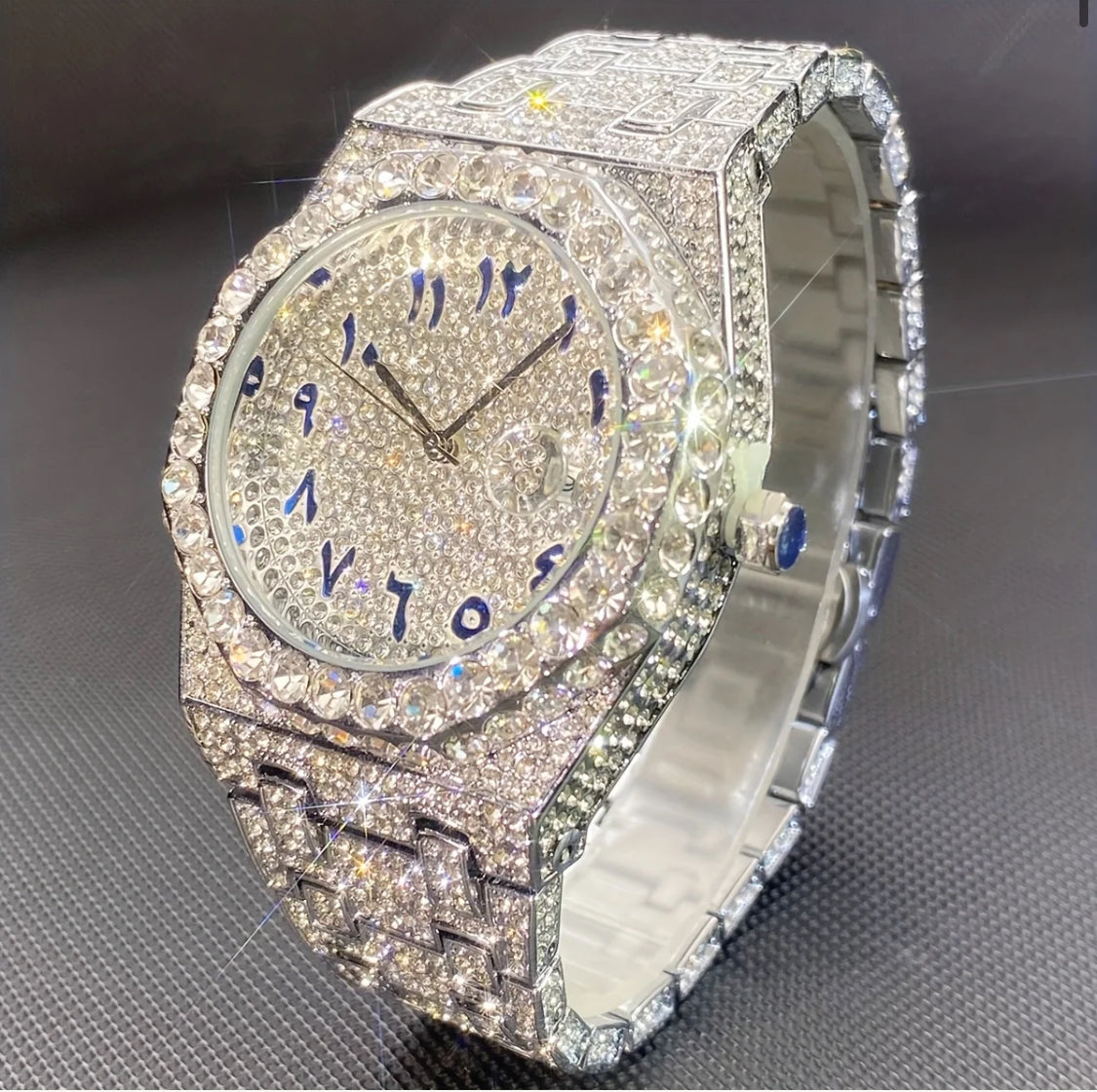 Mosae Watch – Arabic Numerals | Silver
