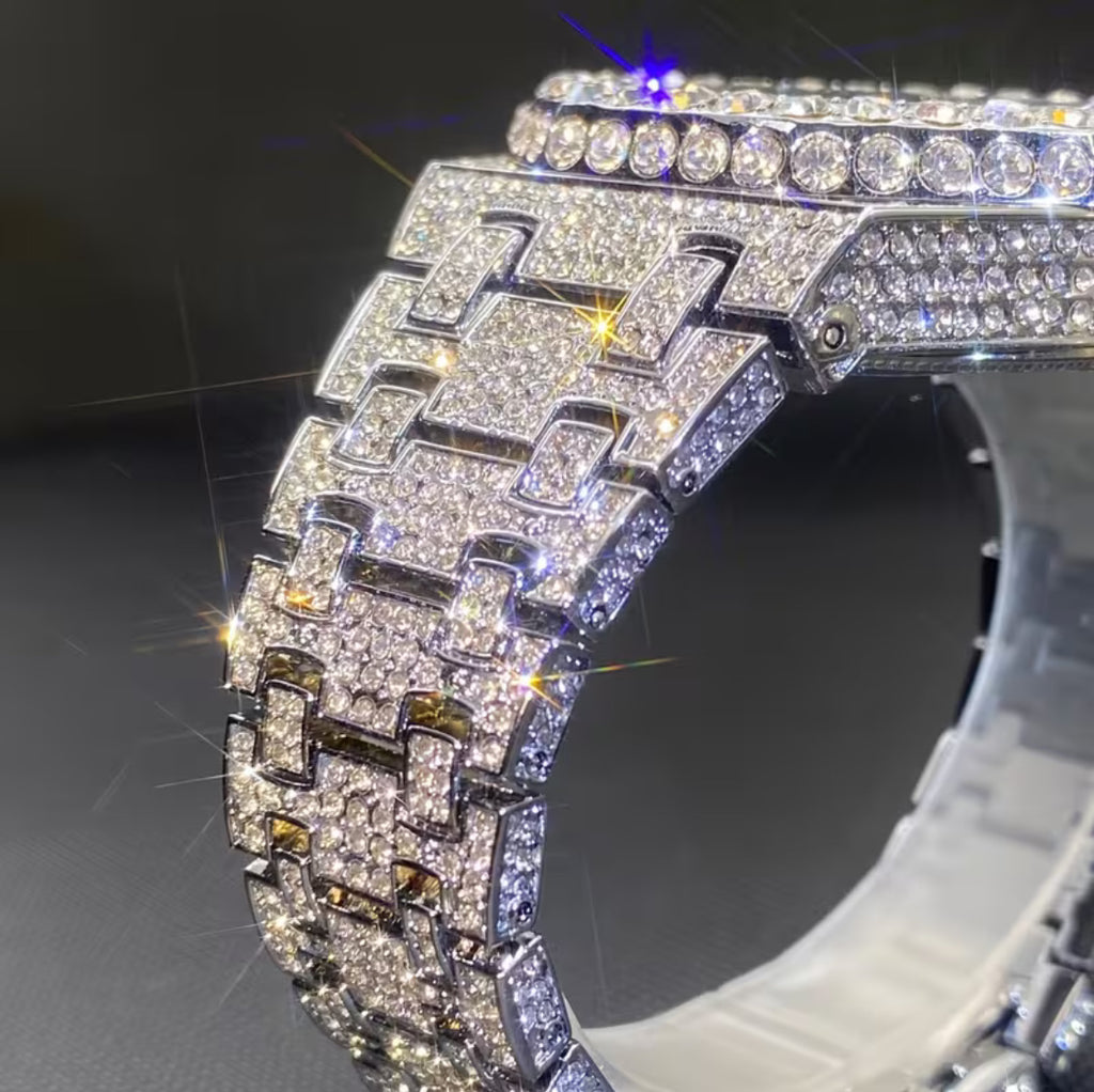 Mosae Watch – Arabic Numerals | Silver