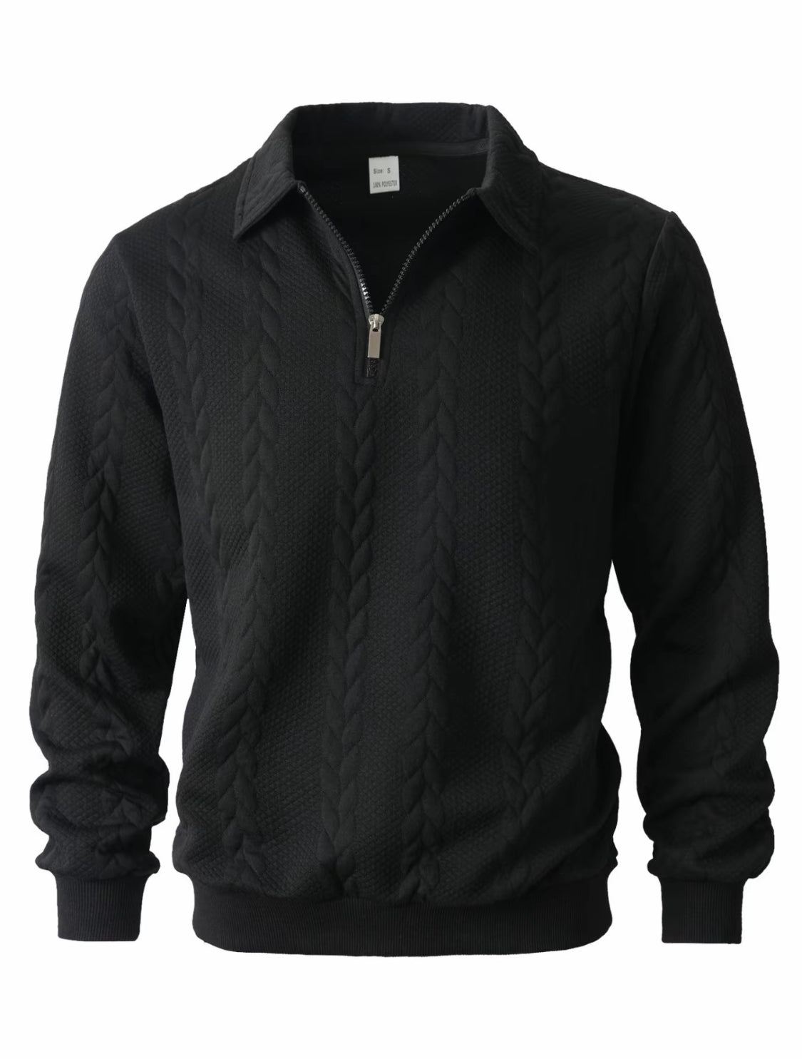 VORTEXA™ Men’s Knitted Polo Sweater – Old Money Style Half-Zip Pullover | Elegant Minimalist Outfit