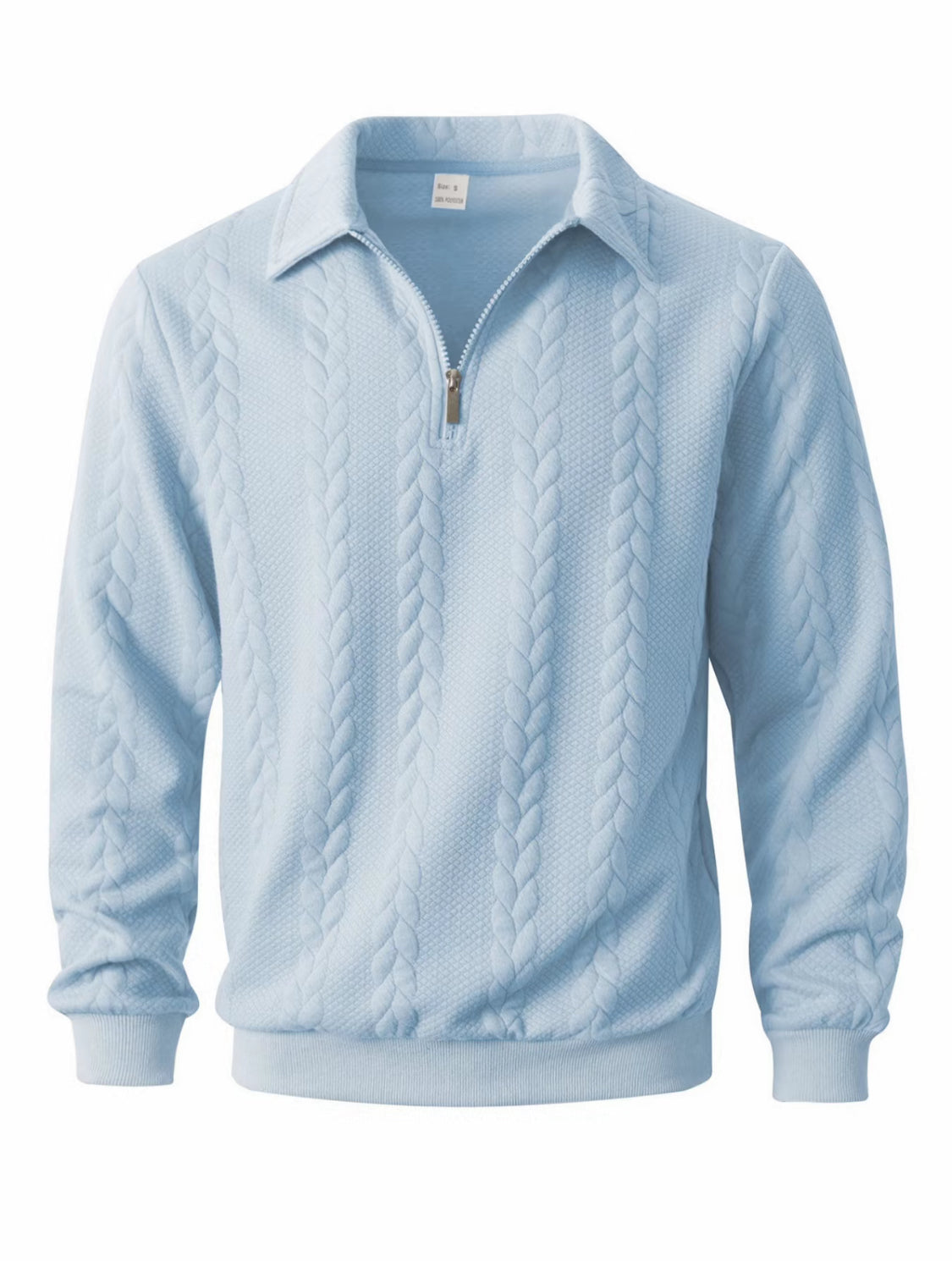 VORTEXA™ Men’s Knitted Polo Sweater – Old Money Style Half-Zip Pullover | Elegant Minimalist Outfit
