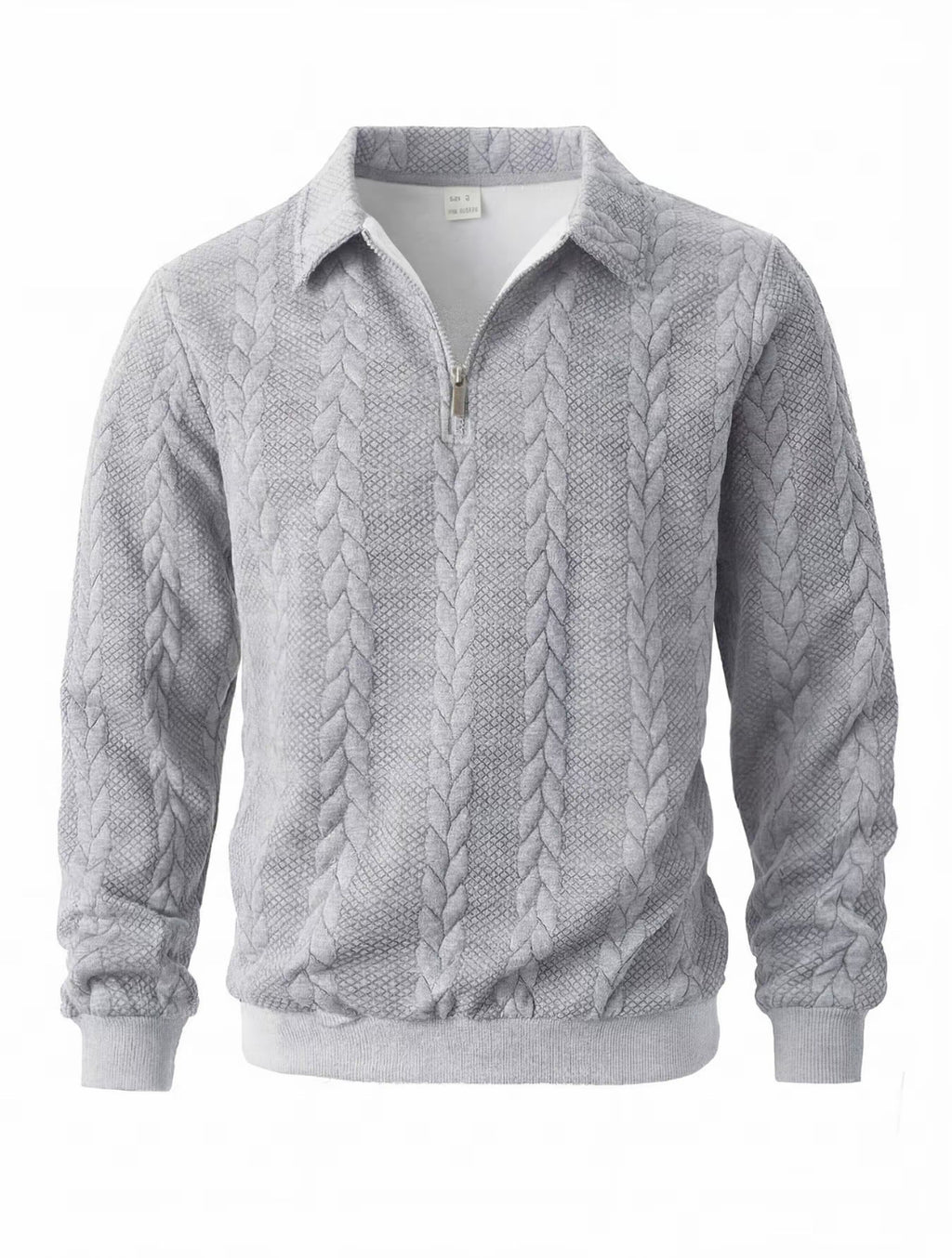 VORTEXA™ Men’s Knitted Polo Sweater – Old Money Style Half-Zip Pullover | Elegant Minimalist Outfit