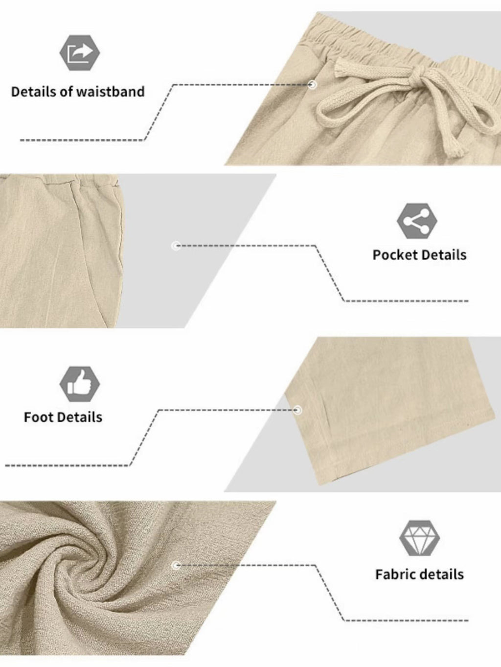 VORTEXA™ Men’s Linen Straight-Leg Pants – Lightweight, Breathable Casual Trousers
