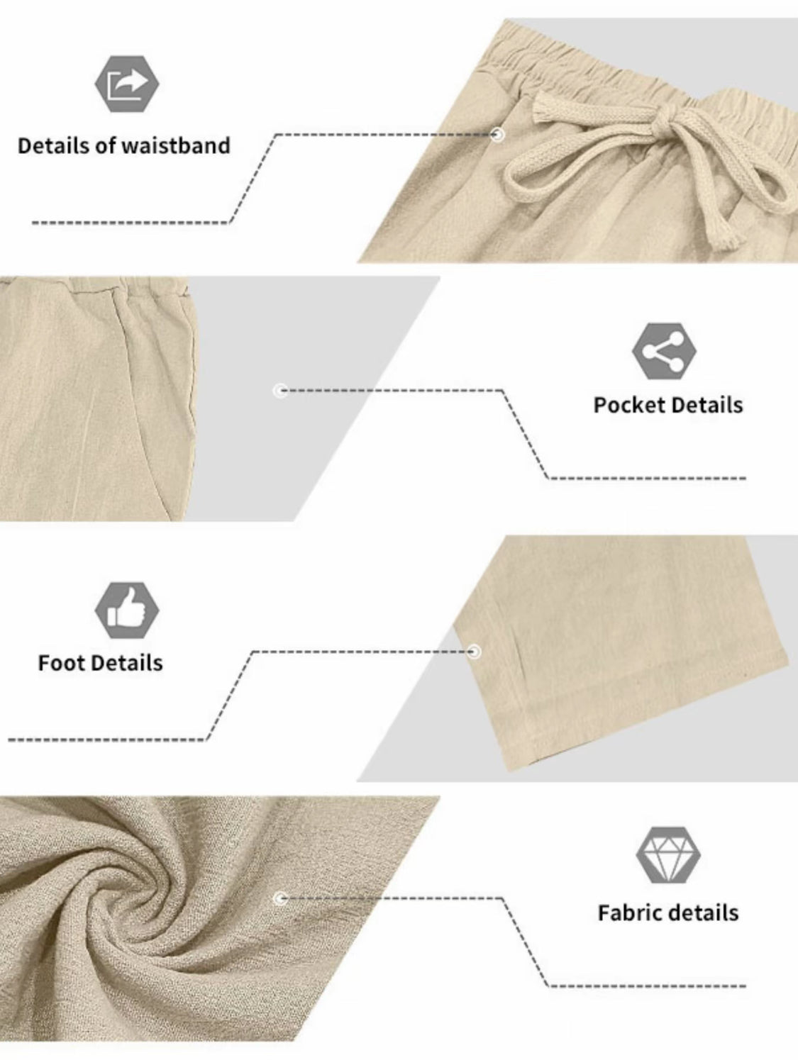 VORTEXA™ Men’s Linen Straight-Leg Pants – Lightweight, Breathable Casual Trousers