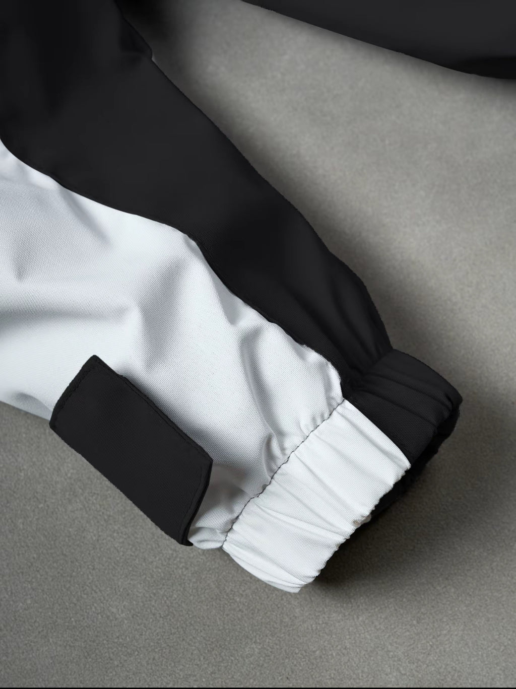 VORTEXA™ Men’s Windbreaker Jacket – Black & White Streetwear