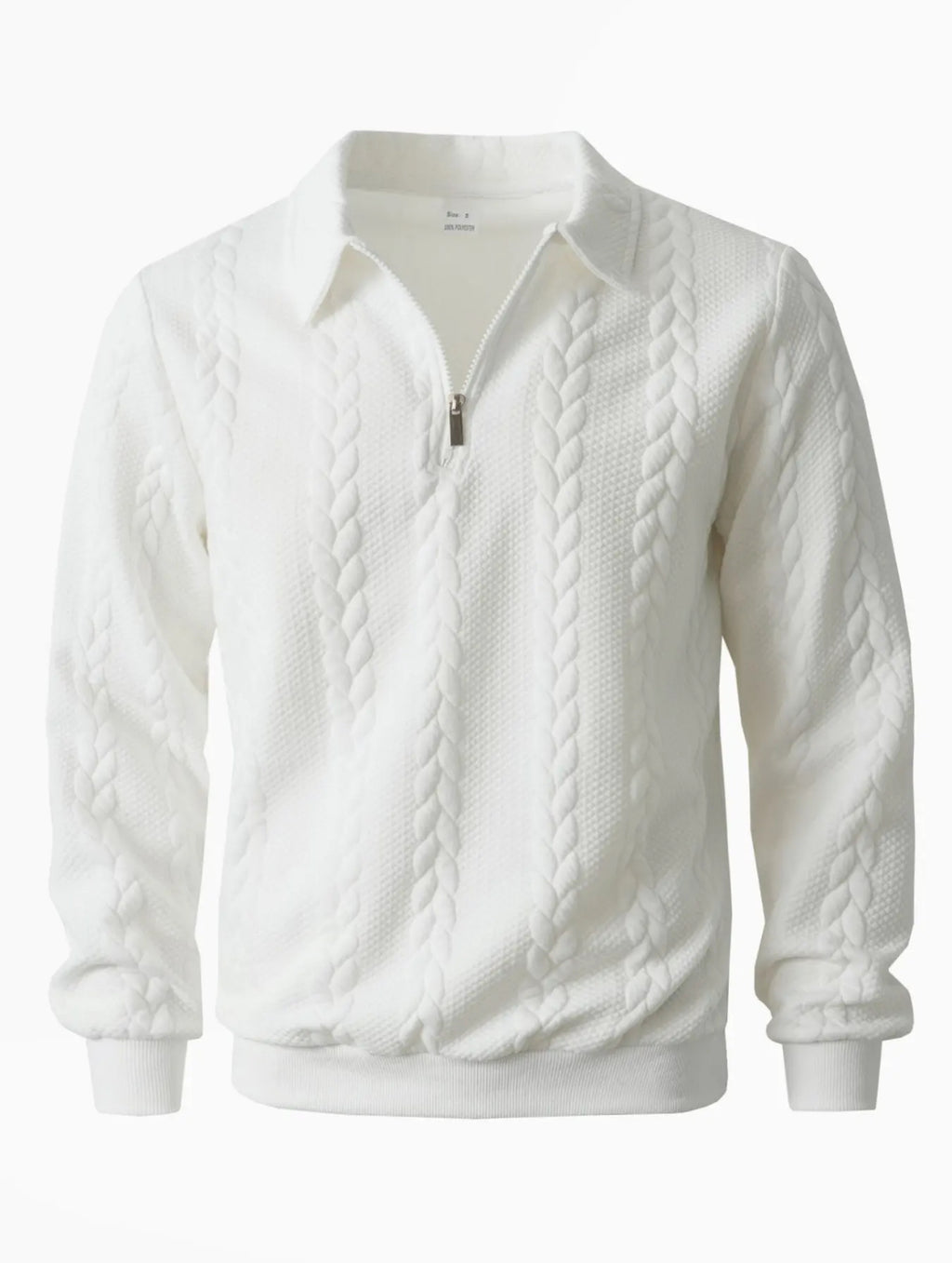 VORTEXA™ Men’s Knitted Polo Sweater – Old Money Style Half-Zip Pullover | Elegant Minimalist Outfit