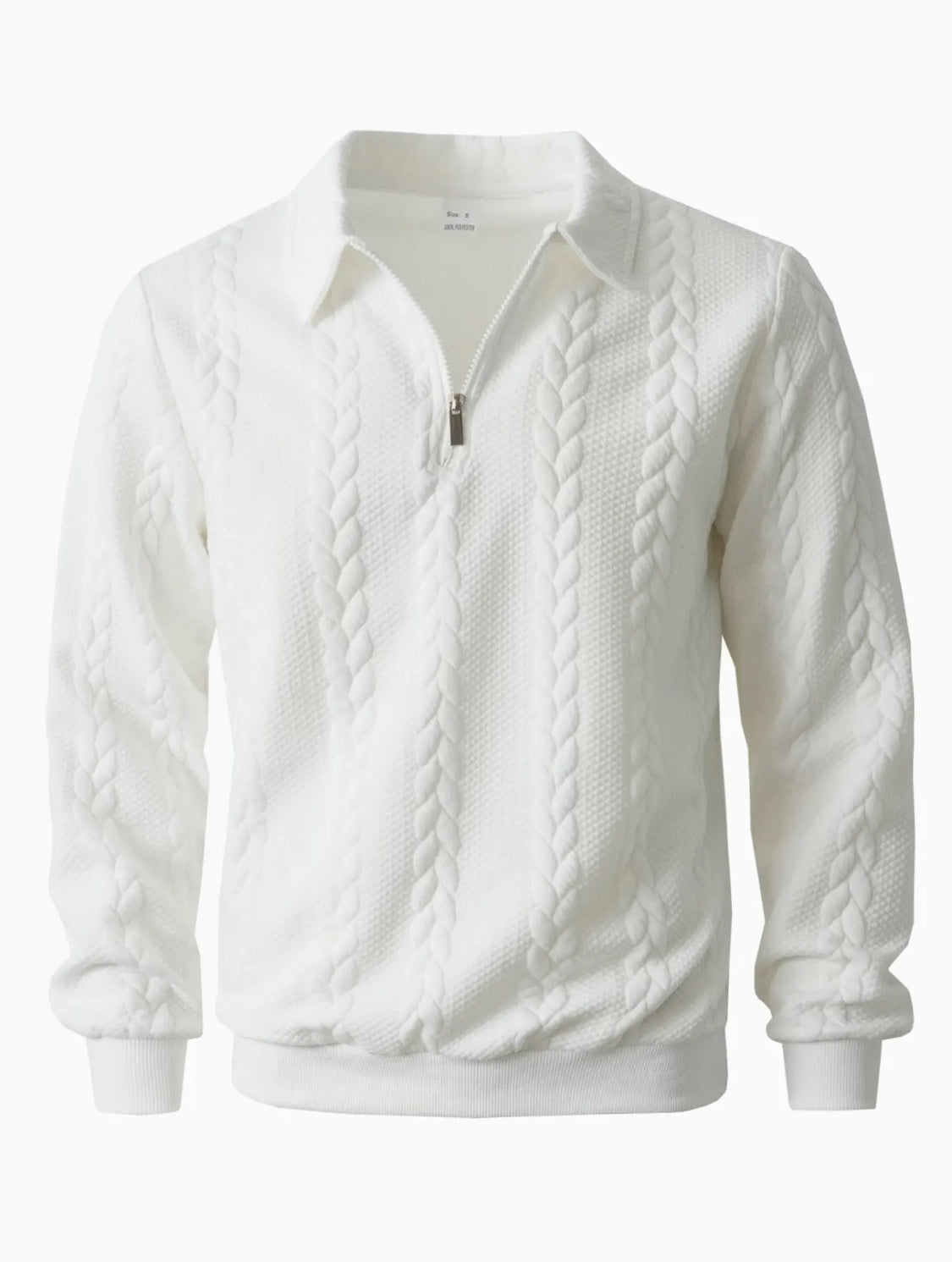 VORTEXA™ Men’s Knitted Polo Sweater – Old Money Style Half-Zip Pullover | Elegant Minimalist Outfit