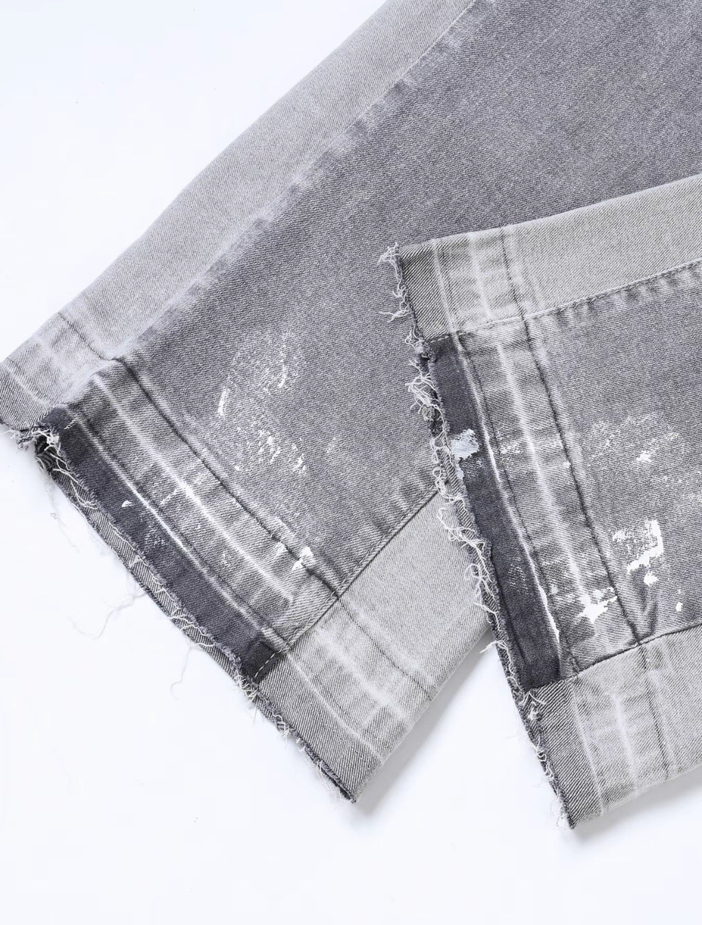 VORTEXA™ Flare Jeans Grey – Vintage Wash Streetwear Denim