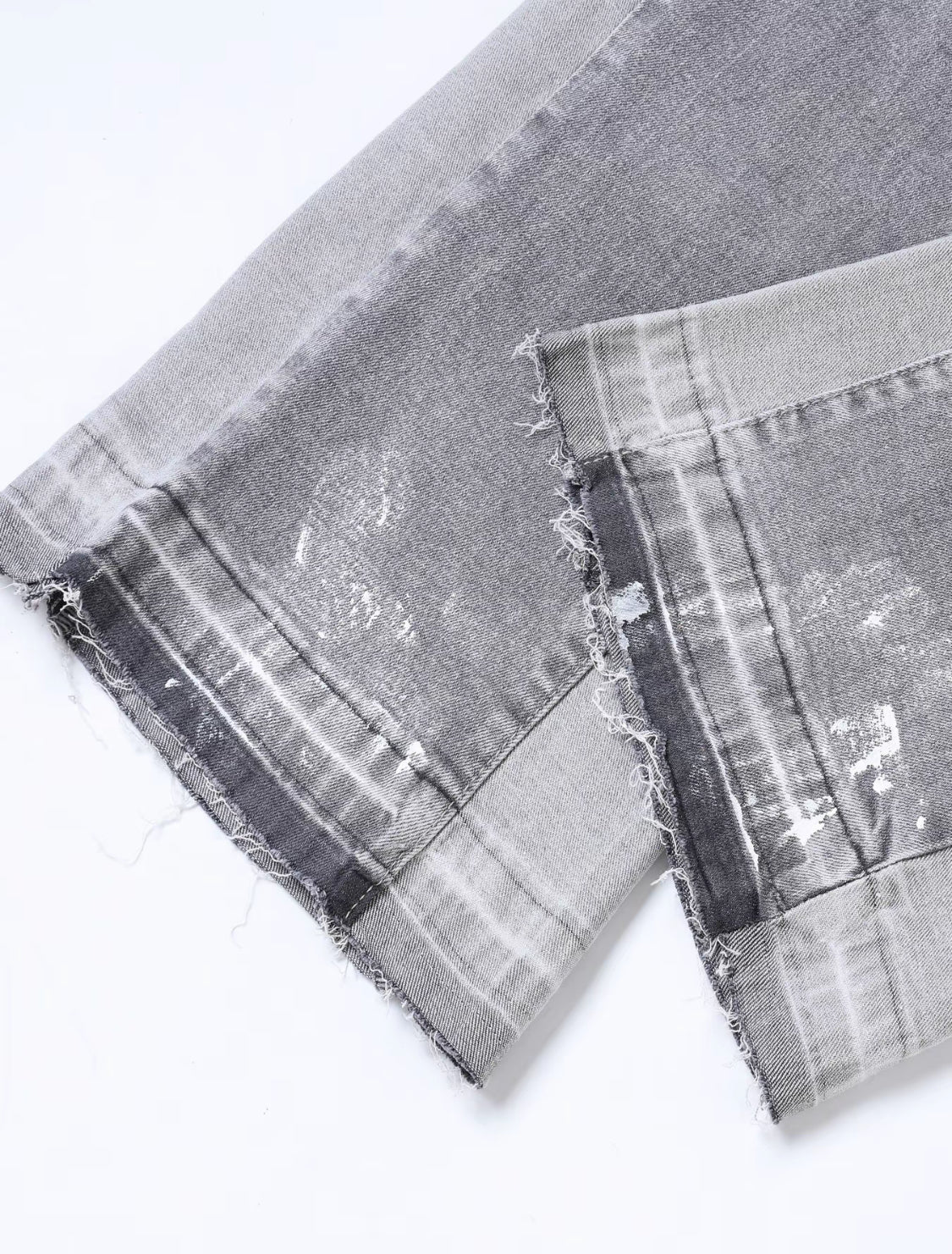 VORTEXA™ Flare Jeans Grey – Vintage Wash Streetwear Denim