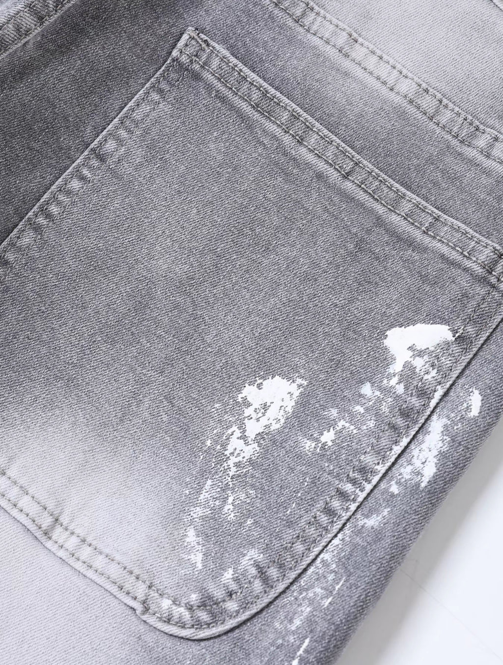 VORTEXA™ Flare Jeans Grey – Vintage Wash Streetwear Denim