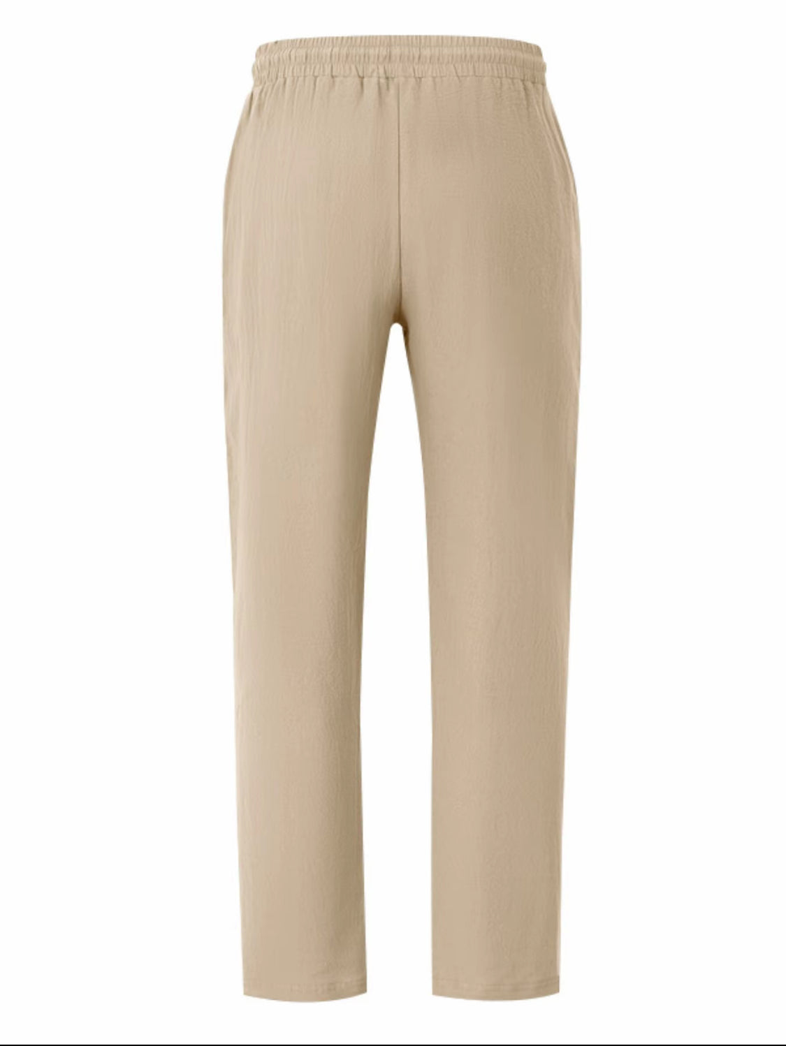 VORTEXA™ Men’s Linen Straight-Leg Pants – Lightweight, Breathable Casual Trousers