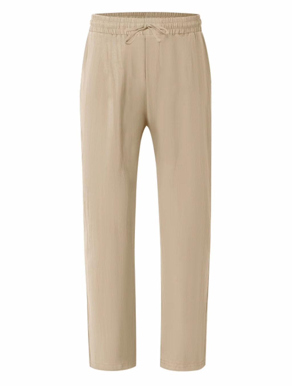 VORTEXA™ Men’s Linen Straight-Leg Pants – Lightweight, Breathable Casual Trousers