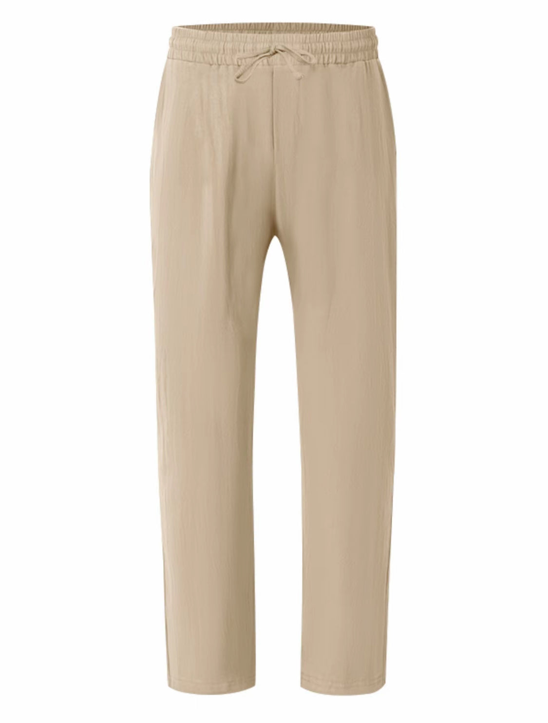VORTEXA™ Men’s Linen Straight-Leg Pants – Lightweight, Breathable Casual Trousers