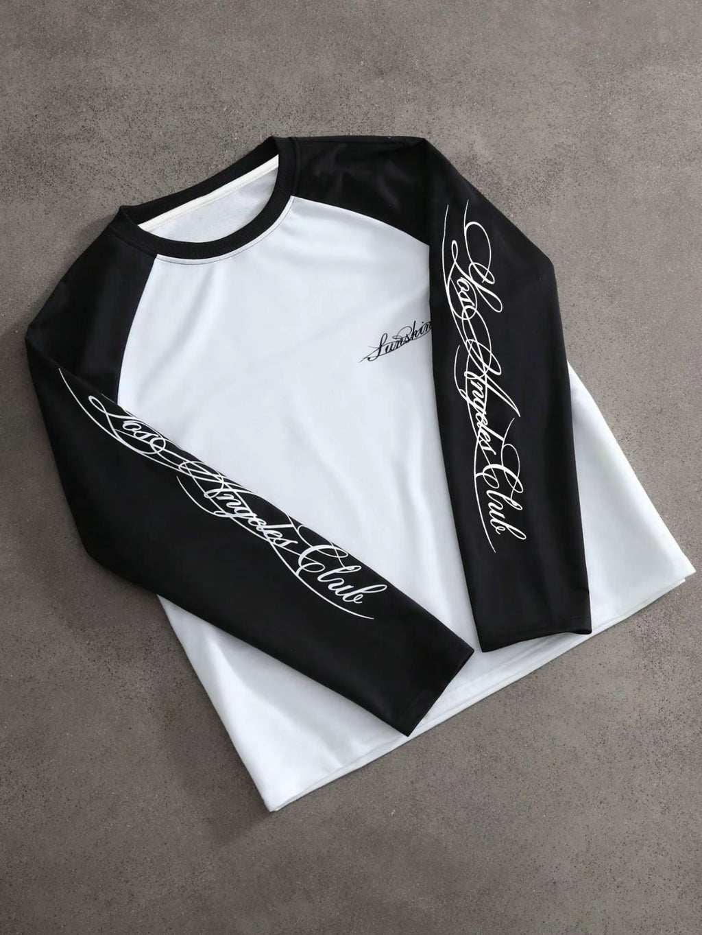 VORTEXA™ Raglan Long Sleeve – Y2K Streetwear | Black & White