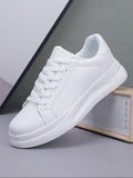 VORTEXA™ Urban White Sneakers – Thick Sole Streetwear Shoes